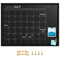 Toraso Calendar Chalkboard, 24 X 32 Inches, Magnetic Surface Black Frame Chalk Board For Planning,School Timetable Memo, Hanging
