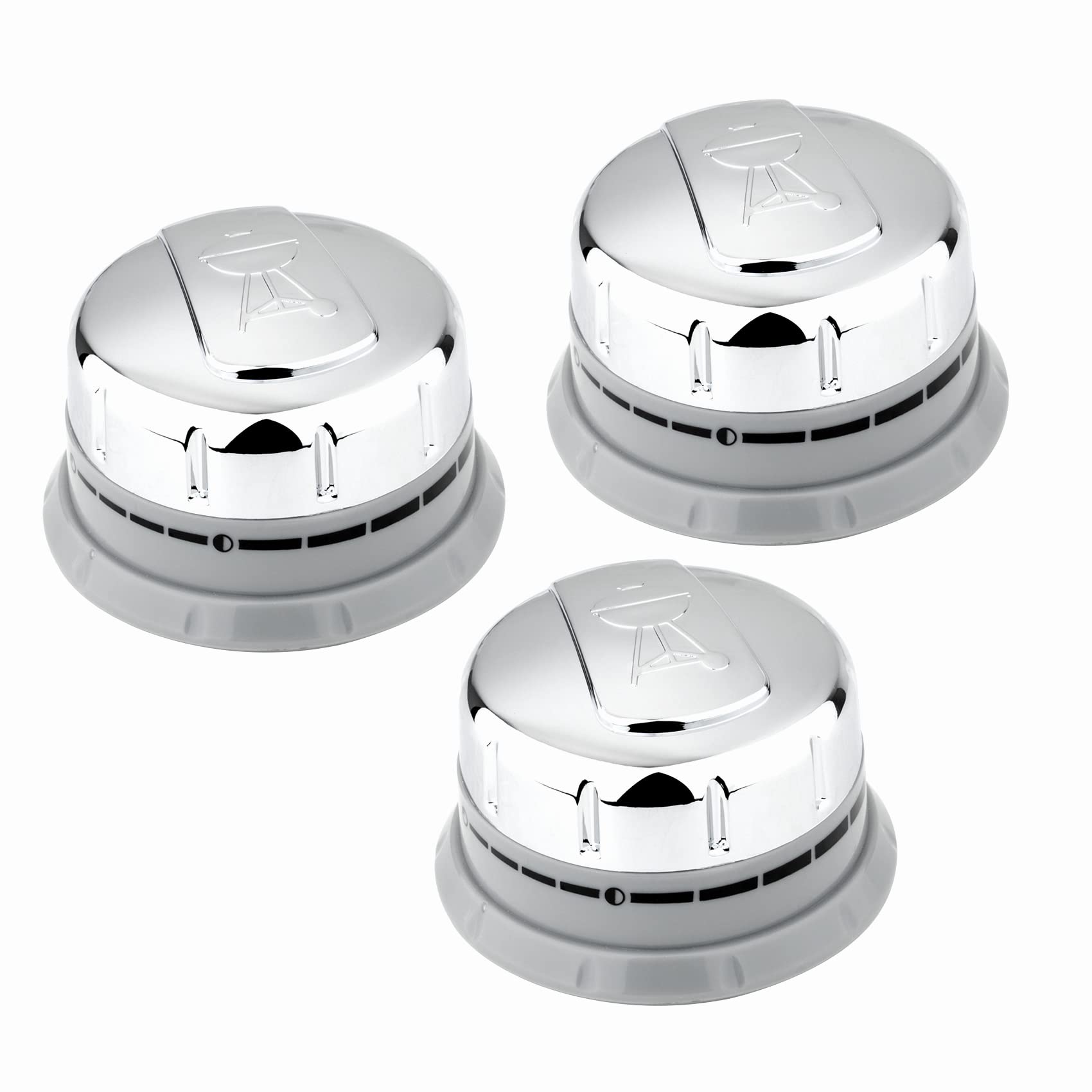 Only Fire Burner Knobs, 3Pcs Gas Control Knobs Replacement For Weber Genesis 300 Series Gas Grills (Year 2011-2016 Models)