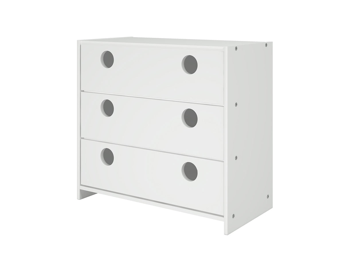 Donco Kids Circles 3 Drawer Low Loft Chest