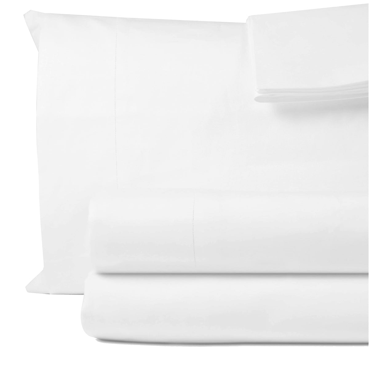 Decfair 100% Egyptian Cotton King Sheet Set 1000 Thread Count Luxury Hotel Soft And Smooth White King Size Bed Sheets Set 16' D