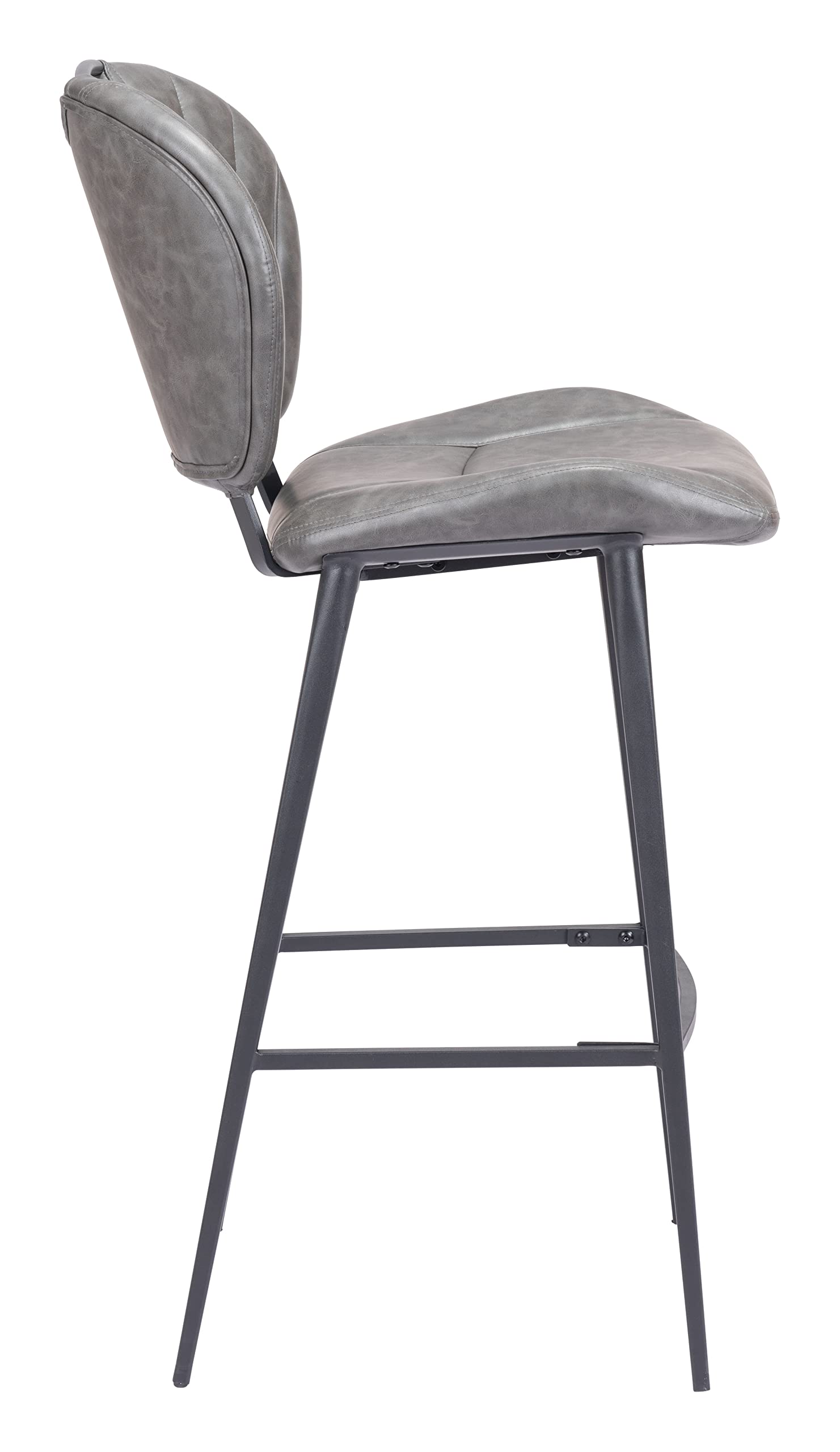 Zuo Terrence Barstool Vintage Gray