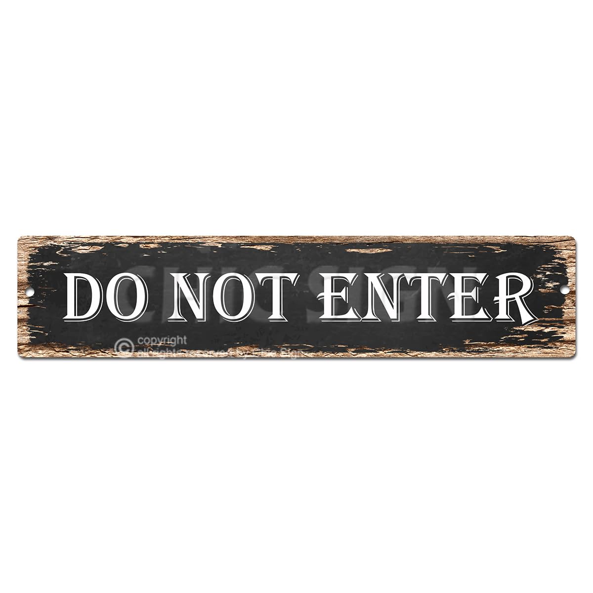 DO NOT ENTER Sign Vintage Rustic Street Sign Plate Beach Bar Pub Cafe Restaurant shop Home Room Wall Door Decor sign Digital Pri