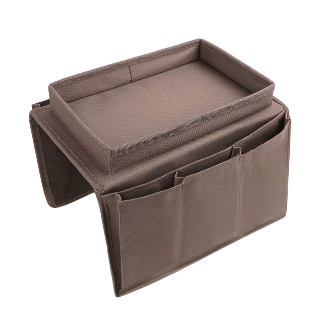Sofa Armrest Organizer With Cup Holder Tray Chair Arm Tv Remote Holder For Recliner Couch Armchair Caddy Bedside Storage Pockets