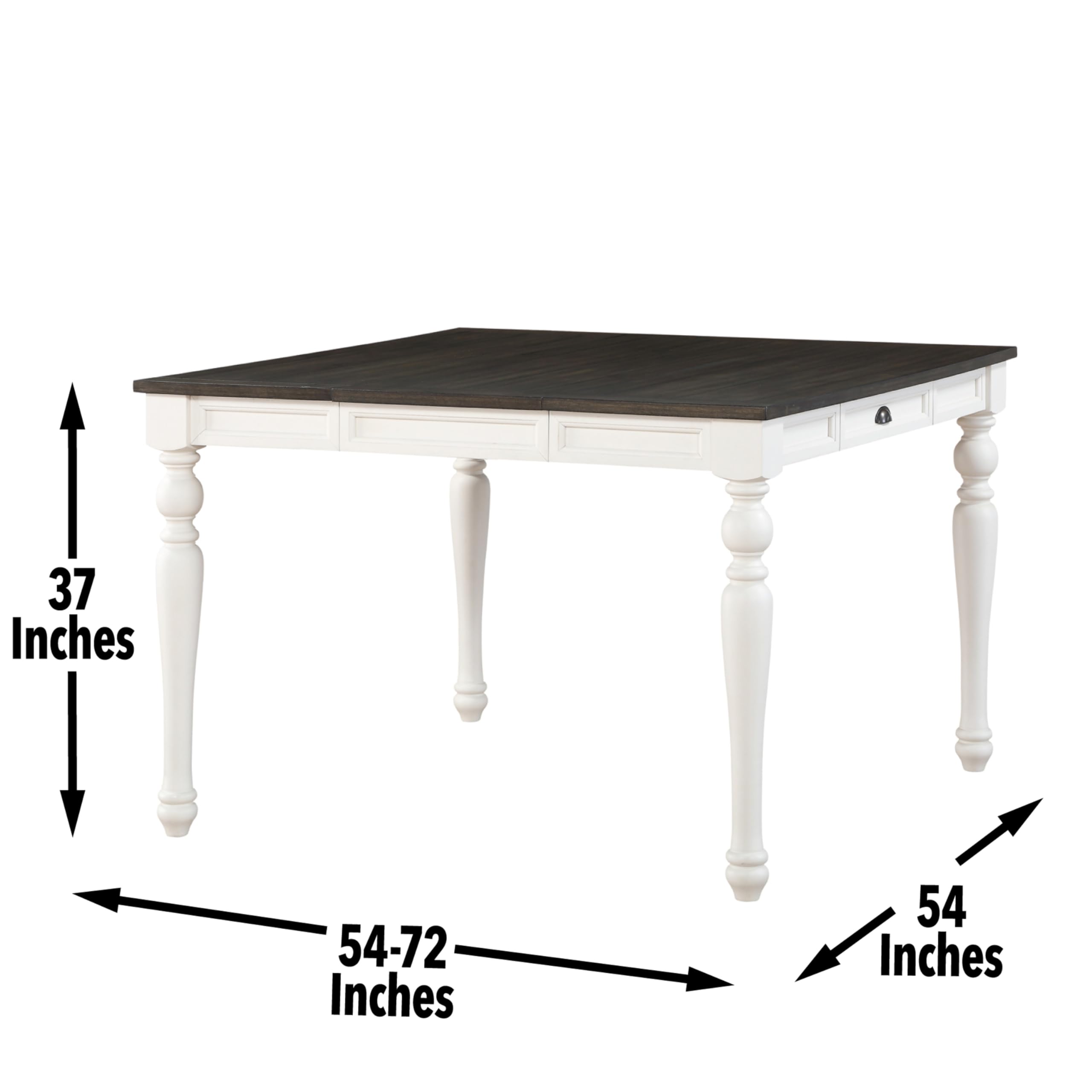 Steve Silver Co Farmhouse Convertible Counter Table - Thumbnail 2