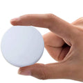 Door Knob Wall Shield, 12Pcs White Round Soft Rubber Wall Protector Self Adhesive Door Handle Bumper (Small Round 1.57', White)