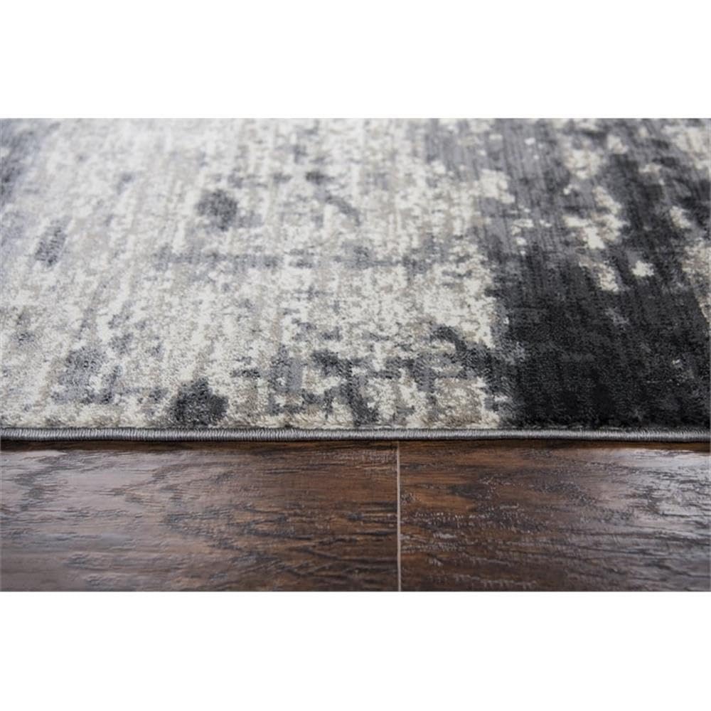 Rizzy Home Alora Decor Swagger 5'3"X7'6" Taupe/Tan/Gray/Dk Gray Power-Loomed Area Rug