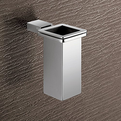 Gedy 3810-01-13 Kansas Wall Mounted Stainless Steel Tooth Brush Holder, 0.79' L X 2.64' W, Chrome