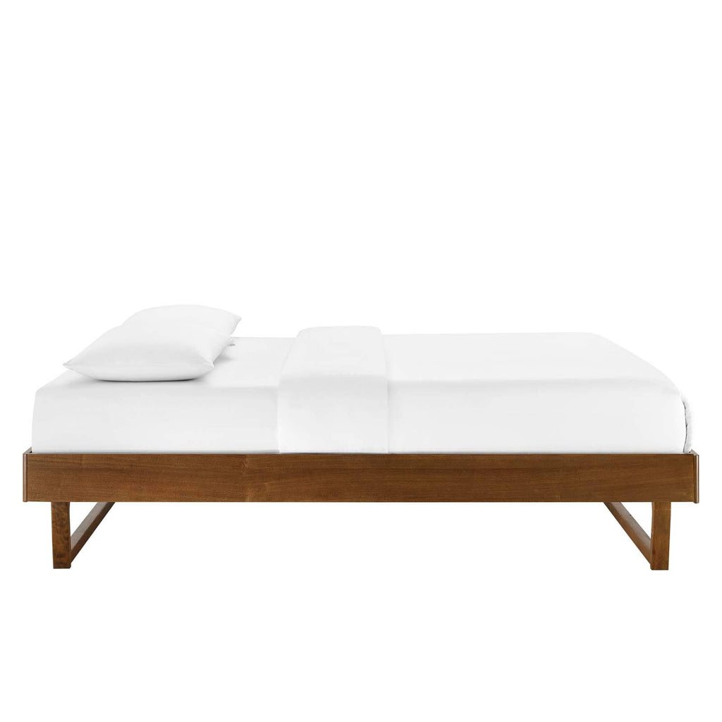Modway Mod-6214-Wal Billie Queen Wood Platform Bed Frame, Walnut