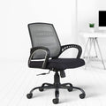 Cellbell C106 Medium Back Mesh Office Chair/Study/Revolving/Computer Chair For Work From Home Metal Base Height Adjustable Recli