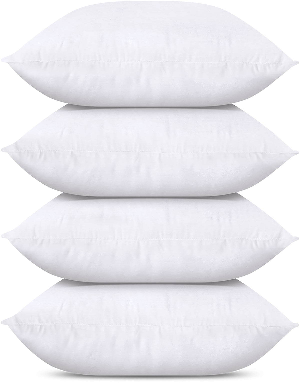 Utopia Bedding Throw Pillows (Set Of 4, White), 12 X 12 Inches Pillows For Sofa, Bed And Couch Decorative Stuffer Pillows