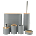 THE STYLE SUTRA 6Pcs Bathroom Accessories Portable Toilet Brush for Dorm Household Farmhouse Gray|Home & Garden | Bath Accessory
