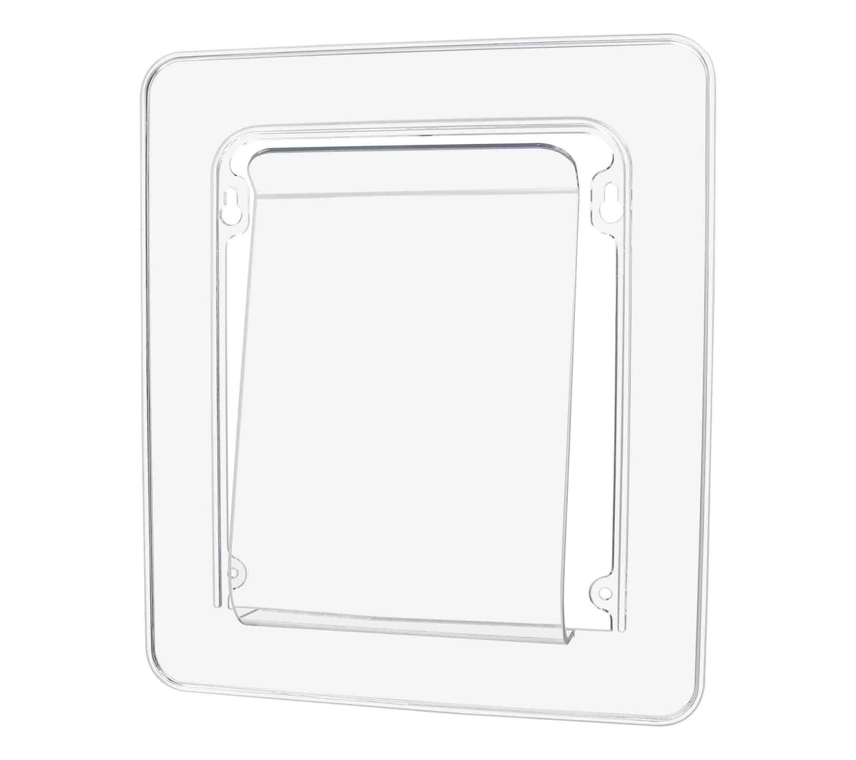 Wholesale CASE of 15 - Deflect-O Wall Mount File & Chart Holder-File/Chart Holder, 1 Compartment, 10x2x10-1/2, Clear