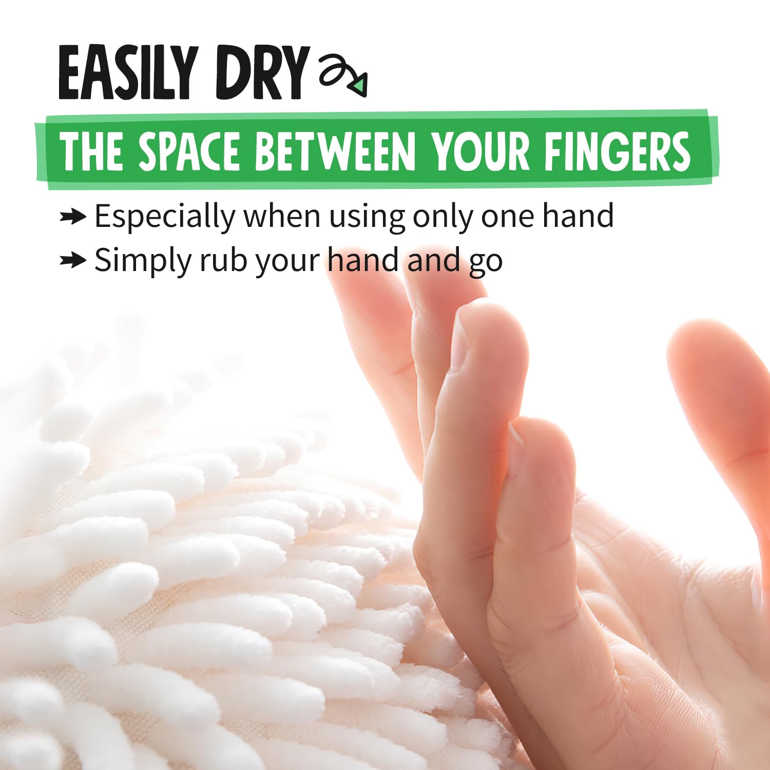 Sophie & Panda Fuzzy Ball Hand Towels (Set Of 2) - Dry Your Hands Instantly And Conveniently With This Creative Hand Towel Hedge