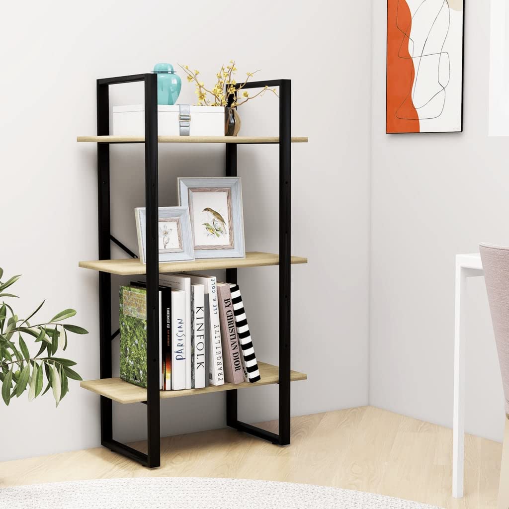 vidaXL Storage Shelf Sonoma Oak 23.6"x11.8"x41.3" Chipboard