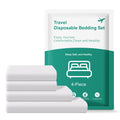 KIIS Travel-Safe Disposable Cover Sheets for Travel, Disposable Bed Sheet, Disposable Duvet/Comforter Cover, Disposable Pillowca