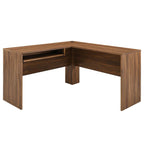 Modway Venture Modern Mdf Wood L-Shaped Office Desk In Walnut