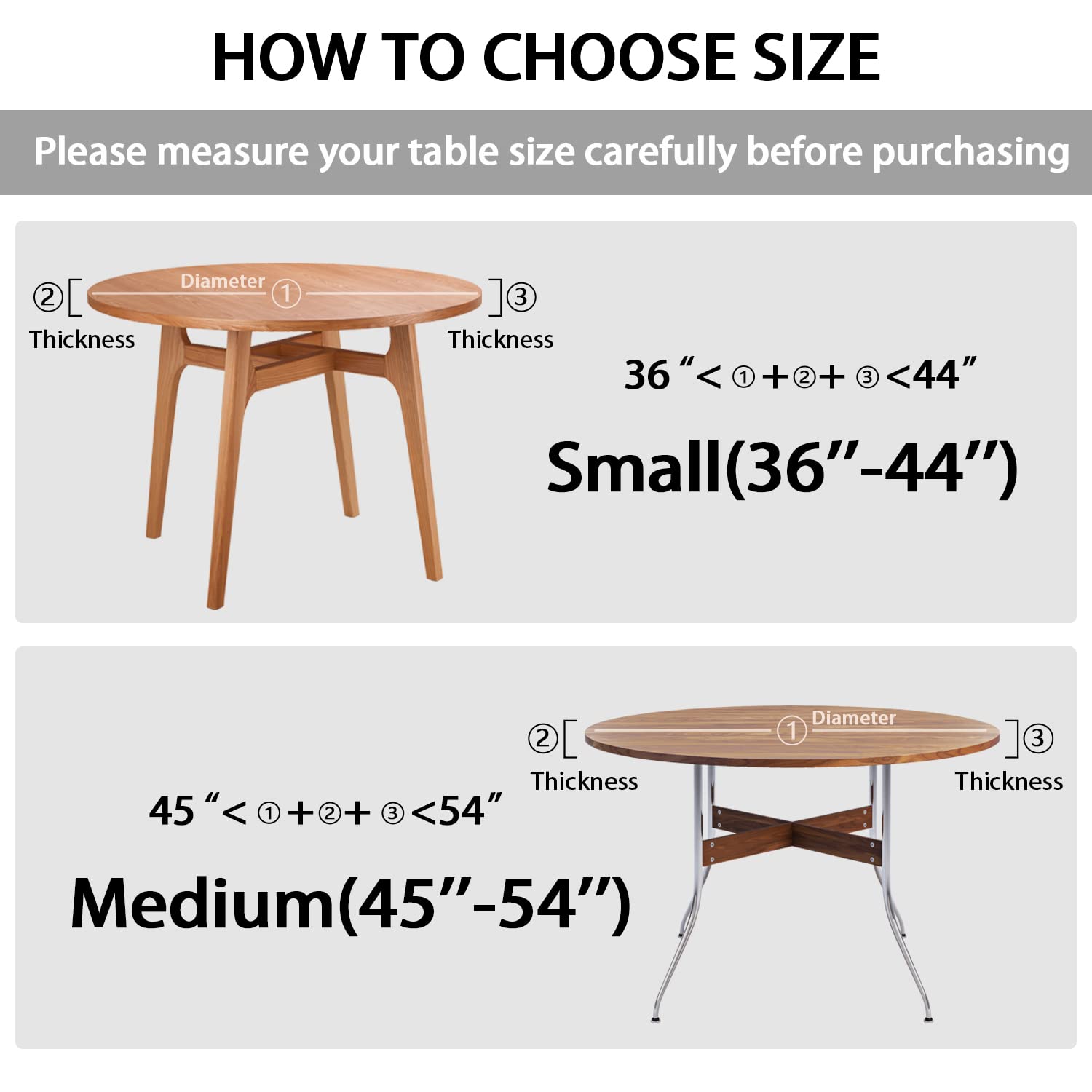 Eiuflka Round Tablecloth Fitted Elastic Tablecloths Indoor Outdoor Washable Reusable Round Table Cover For Kitchen Picnic Party