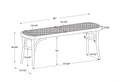 Conelly Bentwood Bench White