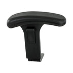 Height Adjustable T-Pad Arms For Safco Uber Big & Tall Chairs, Black