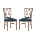 Andes Chair Nat Blue Set Of 2
