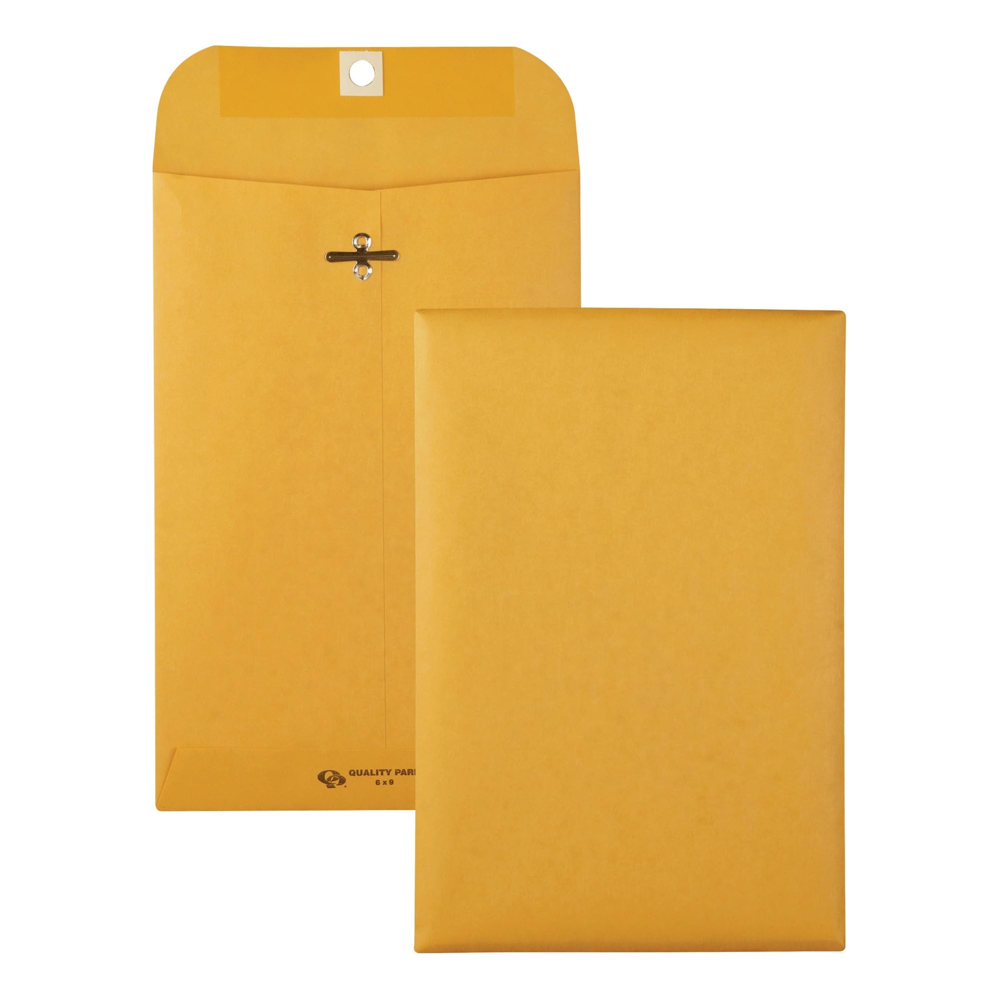 Quality Park Gummed Kraft Clasp Envelopes - Clasp - #55-6' Width X 9' Length - 28 Lb - Gummed - Kraft - 100 / Box - Kraft