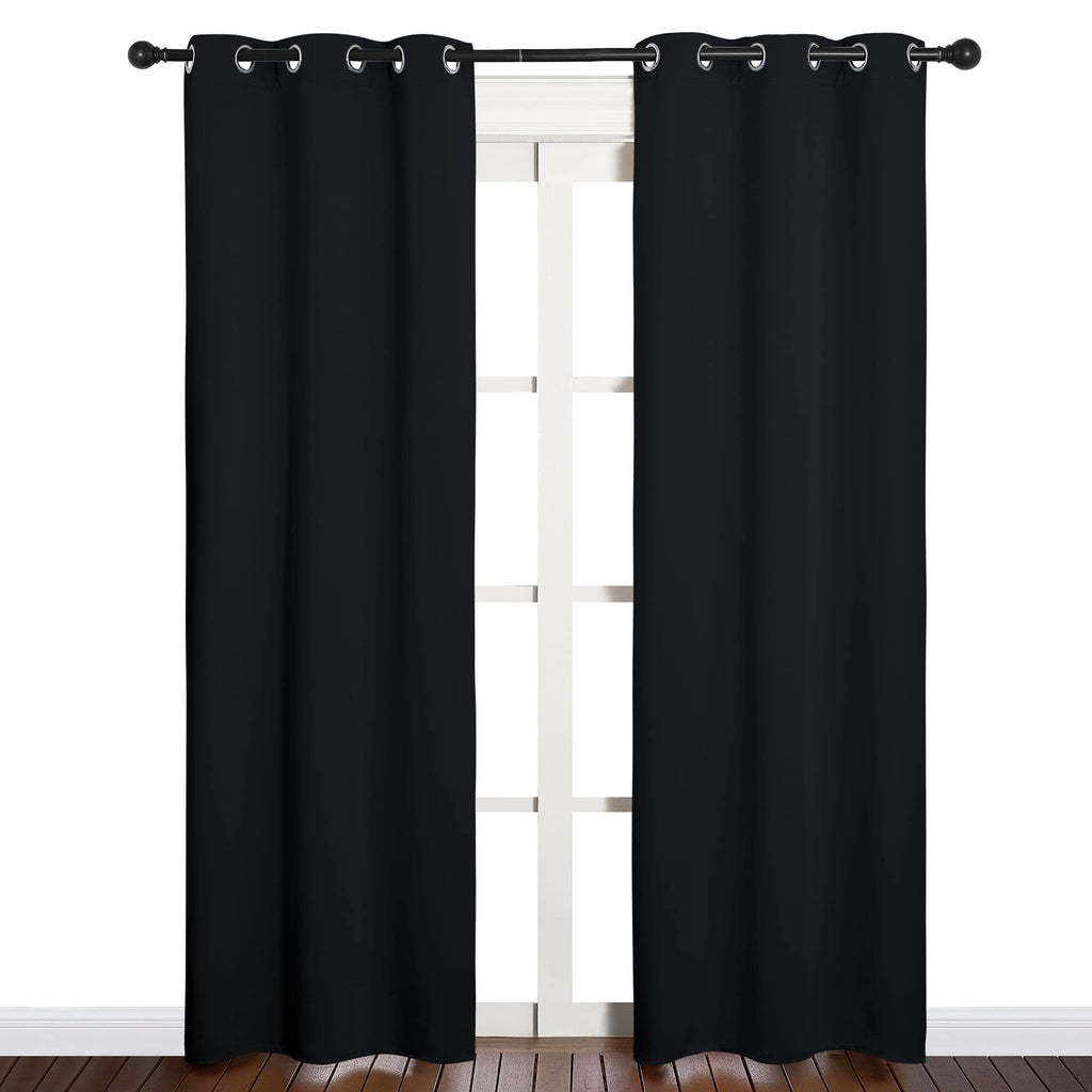NICETOWN Halloween Blackout Draperies Window Curtain Panels, Autumn/Winter Thermal Insulated Solid Grommet Blackout Curtains/Dra