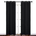 NICETOWN Halloween Blackout Draperies Window Curtain Panels, Autumn/Winter Thermal Insulated Solid Grommet Blackout Curtains/Dra