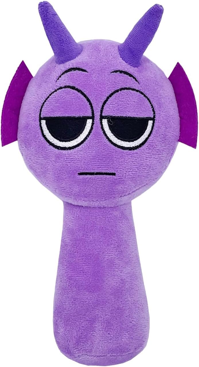 Rwsefk Sprunki Game Plush, Sprunki Toys Plush,Soft Stuffed Animal Pillow Doll Christmas Birthday Gifts For Adult Kids(Purple)
