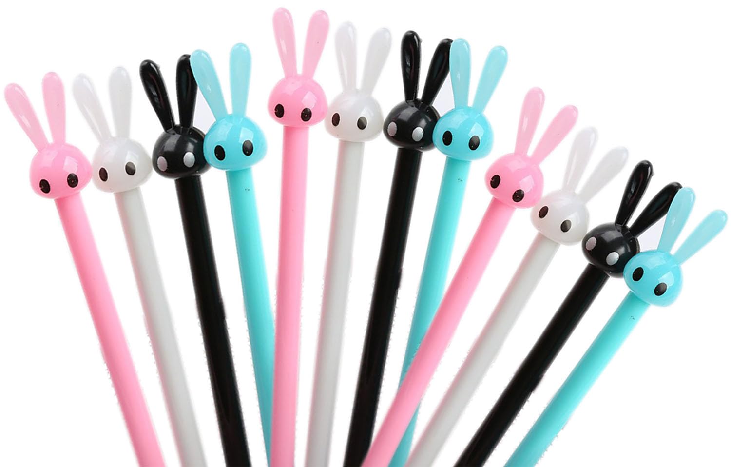 Yyaaloa 12Pcs Easter Pens Gel Ink Pens 0.5 Mm Black Ink Novelty Pens For Child, Women Coworkers Kids Office School Home Wedding