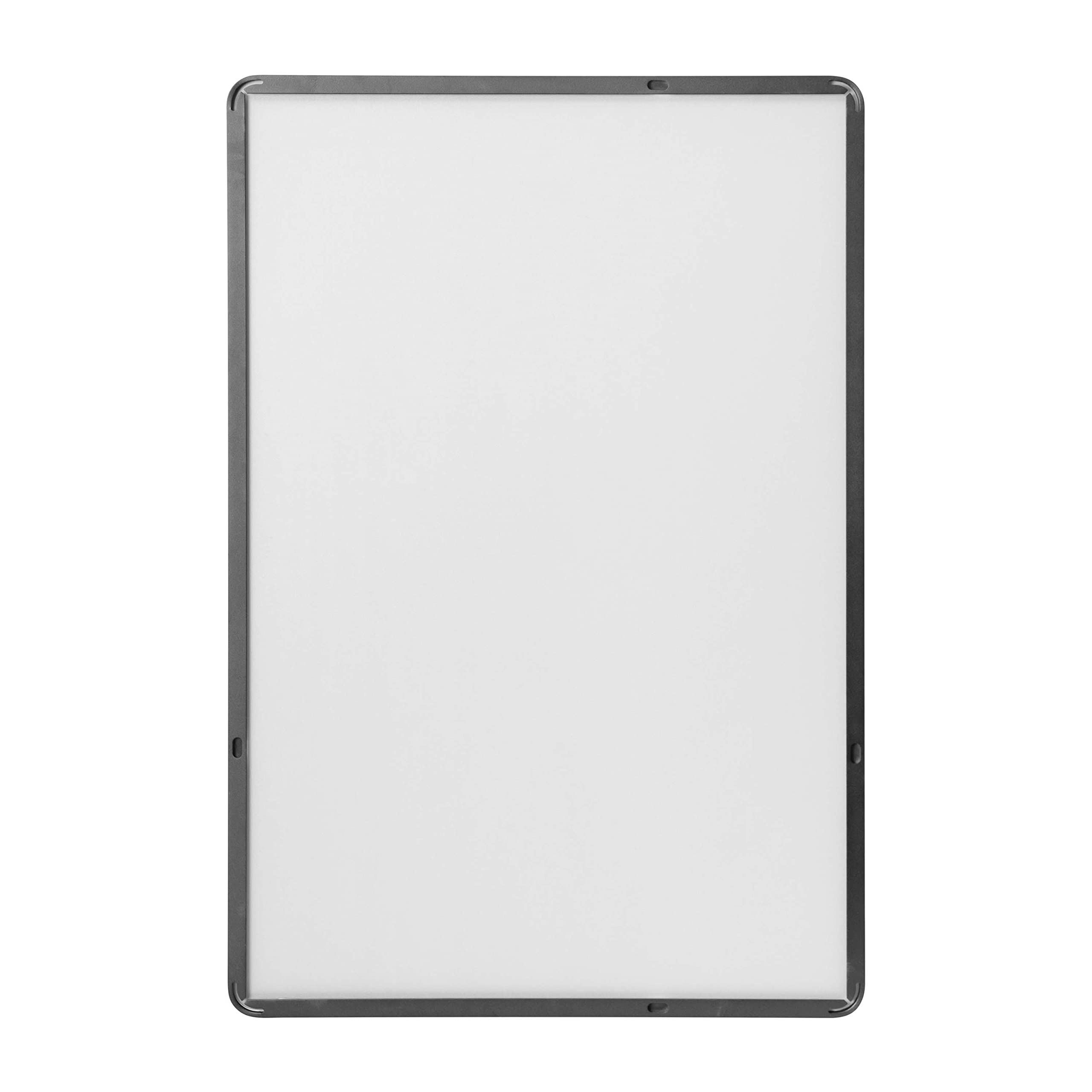Flash Furniture Susan Large Rectangular Wall Mirror - Black Metal Frame - 24&quot; X 36&quot; Mirror For Bathroom, Vanity, Entryway, Dining Room, & Living Room