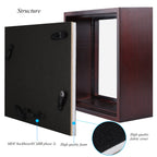 1Dot2 5X5 Small Shadow Box Frame Display Case, Grade A Natural Pine Wood Hd Glass Front Soft Linen Back, 1.2 Inches Interior Dep