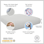 Threadmill Cotton Twin Sheets Set, 5 Star Hotel Quality Bed Sheets, 100% Cotton Sheets, 500 Thread Count, Deep Pocket, Snug Fit