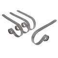 Haute Decor The Original MantleClip Stocking Holder - 4 Pack (Pewter) - Hang Christmas Stockings Safely and Securely from Mantel