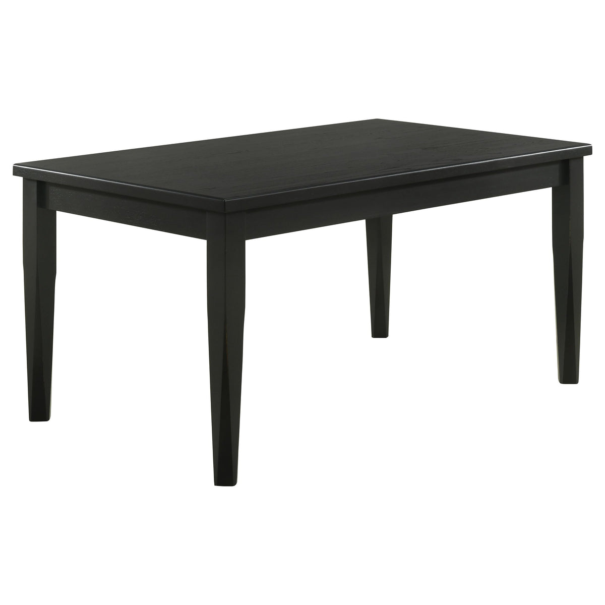 Coaster Home Furnishings Appleton Rectangular Wood Dining Table Black Washed