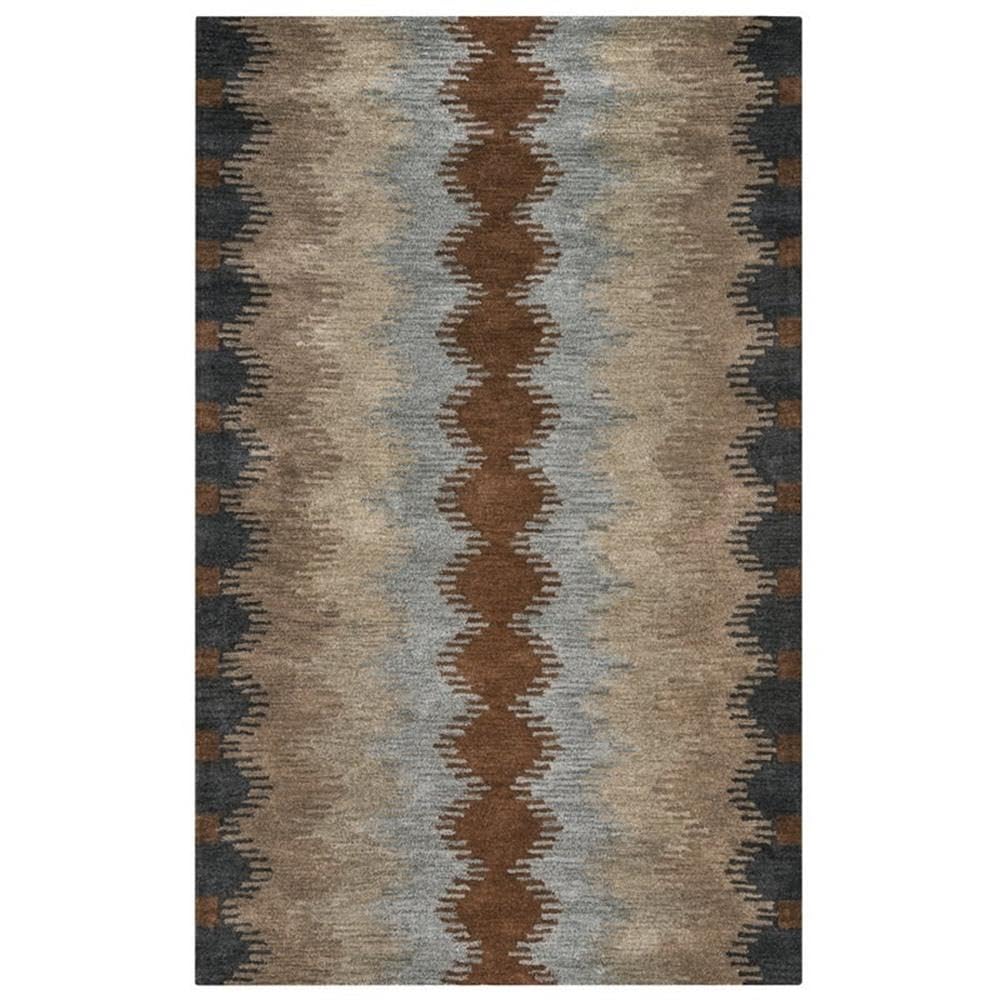 Rizzy Home Alora Decor Pueblo 9' X 12' Tribal Multi/Gray/Rust/Khaki/Lt. Brown Area Rug