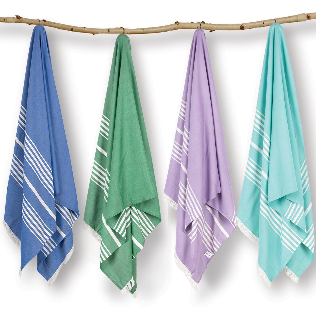 Mush 100% Bamboo Light Weight & UltraCompact Turkish Towel Super Soft, Absorbent, Quick Dry, AntiOdor Bamboo 250 Tc Towel For 