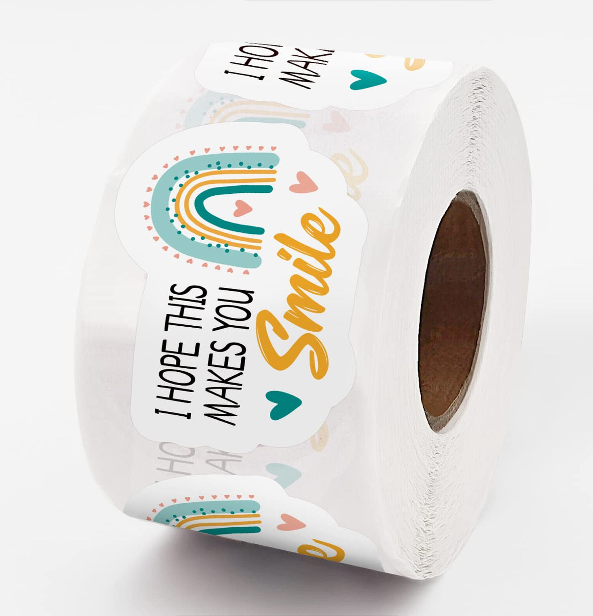 Cute Rainbow Stickers, I Hope This Makes You Smile Thank You Stickers, Online Retailers Mail Envelopes Packaging Stickers Labels
