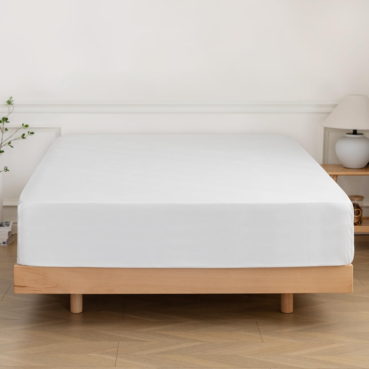 Full Fitted Sheet Only - Premium 1800 Super Soft & Cozy Microfiber, Wrinkle, Fade, Shrinkage Resistant Deep Pocket Full Size Fit