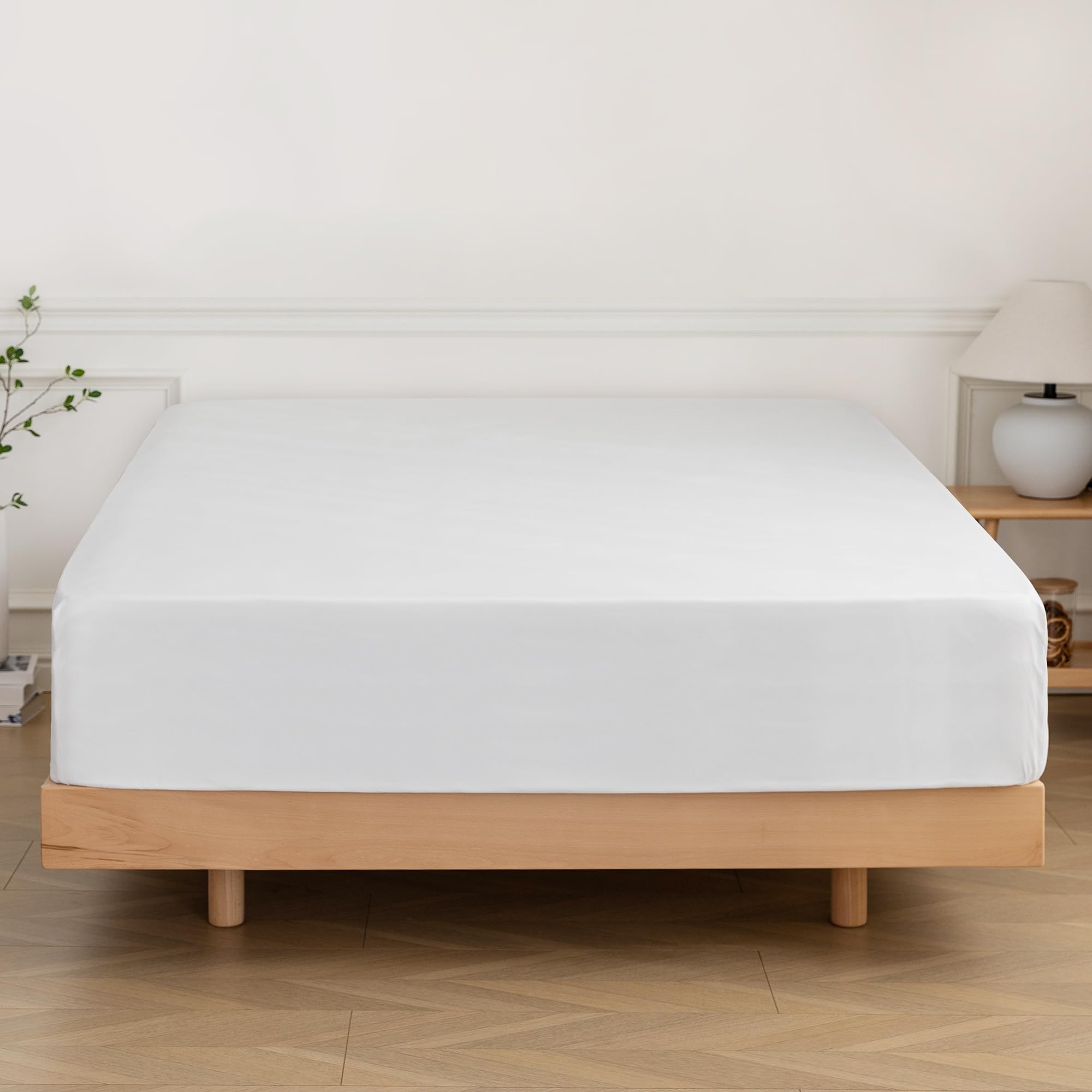 Full Fitted Sheet Only - Premium 1800 Super Soft & Cozy Microfiber, Wrinkle, Fade, Shrinkage Resistant Deep Pocket Full Size Fit