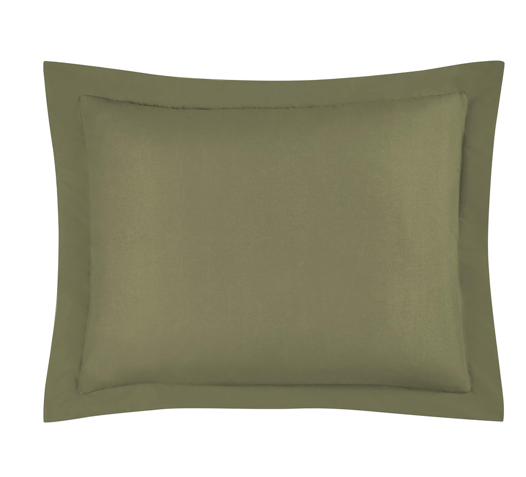 Chezmoi Collection Olive Green Down Alternative Comforter Queen - 3-Piece Lightweight Comforter Set - All Seasons Microfiber Com