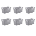 STERILITE 12756A06 Weave Laundry Basket, Cement Color, 26in.  Quantity 6