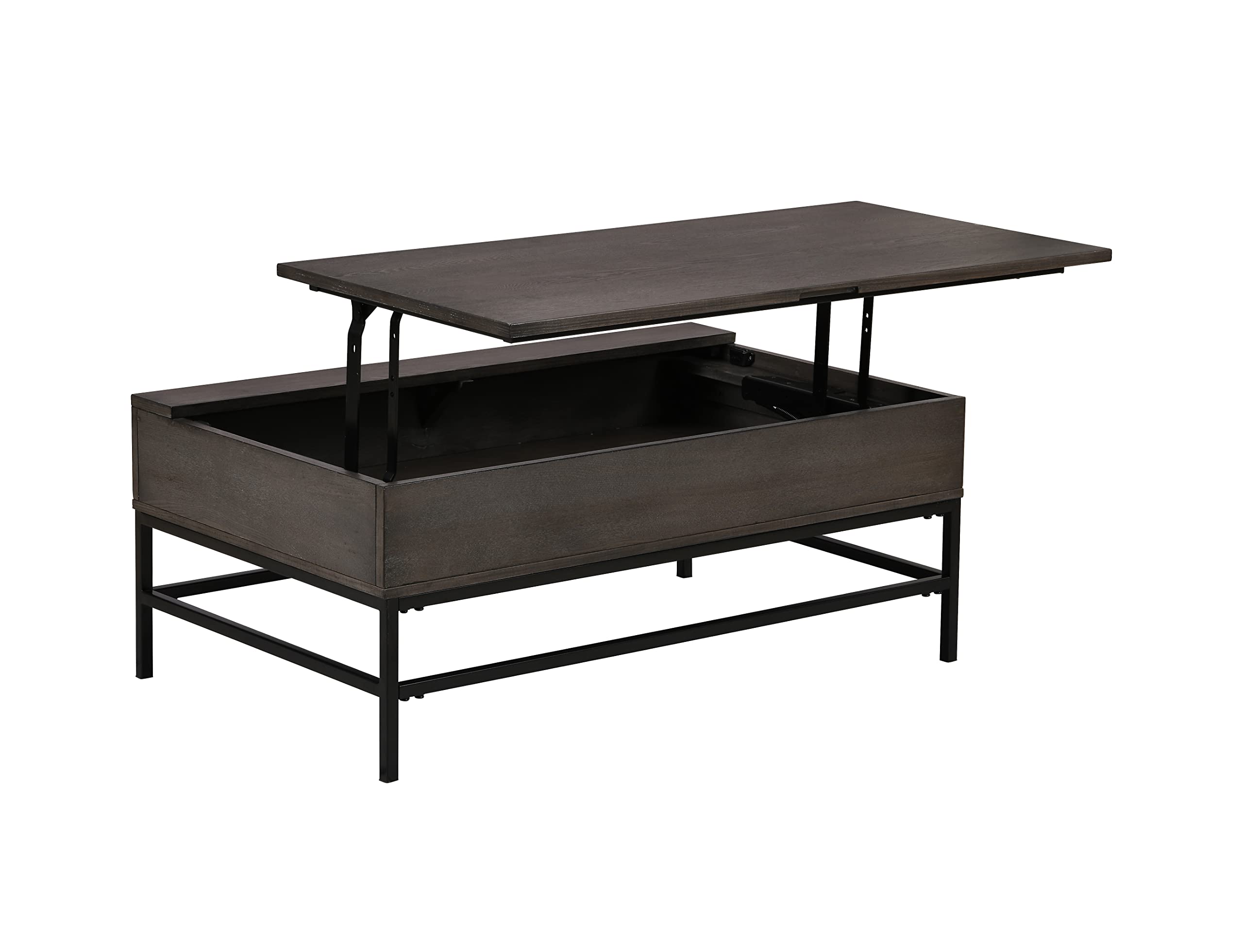 Lilola Home Ava 2 Piece Espresso MDF Lift Top Coffee and End Table Set