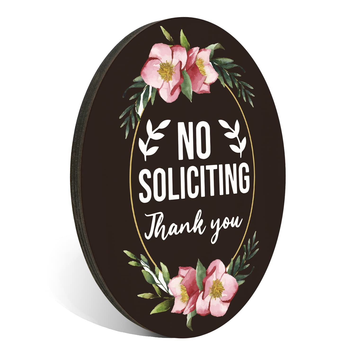 No Soliciting Sign For House Or Office, No Solicitors Sign For Front Door Or Wall Decor, No Soliciting Signs For Indoor/Outdoor