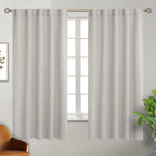 Bgment Rod Pocket And Back Tab Blackout Curtains For Bedroom - Thermal Insulated Room Darkening Curtains For Living Room, 2 Window Curtain Panels (42 X 63 Inch, Natural Camel)