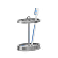 nu steel 18/8 Stainless Steel Chic Beaded Toothbrush Holders Storage, Bath Collection, Bathroom Vanity Countertops Shiny Finish,