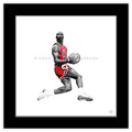 Trends International Gallery Pops Michael Jordan - Iconic Jordan Wall Art Wall Poster, 12 x 12, Black Frame Version