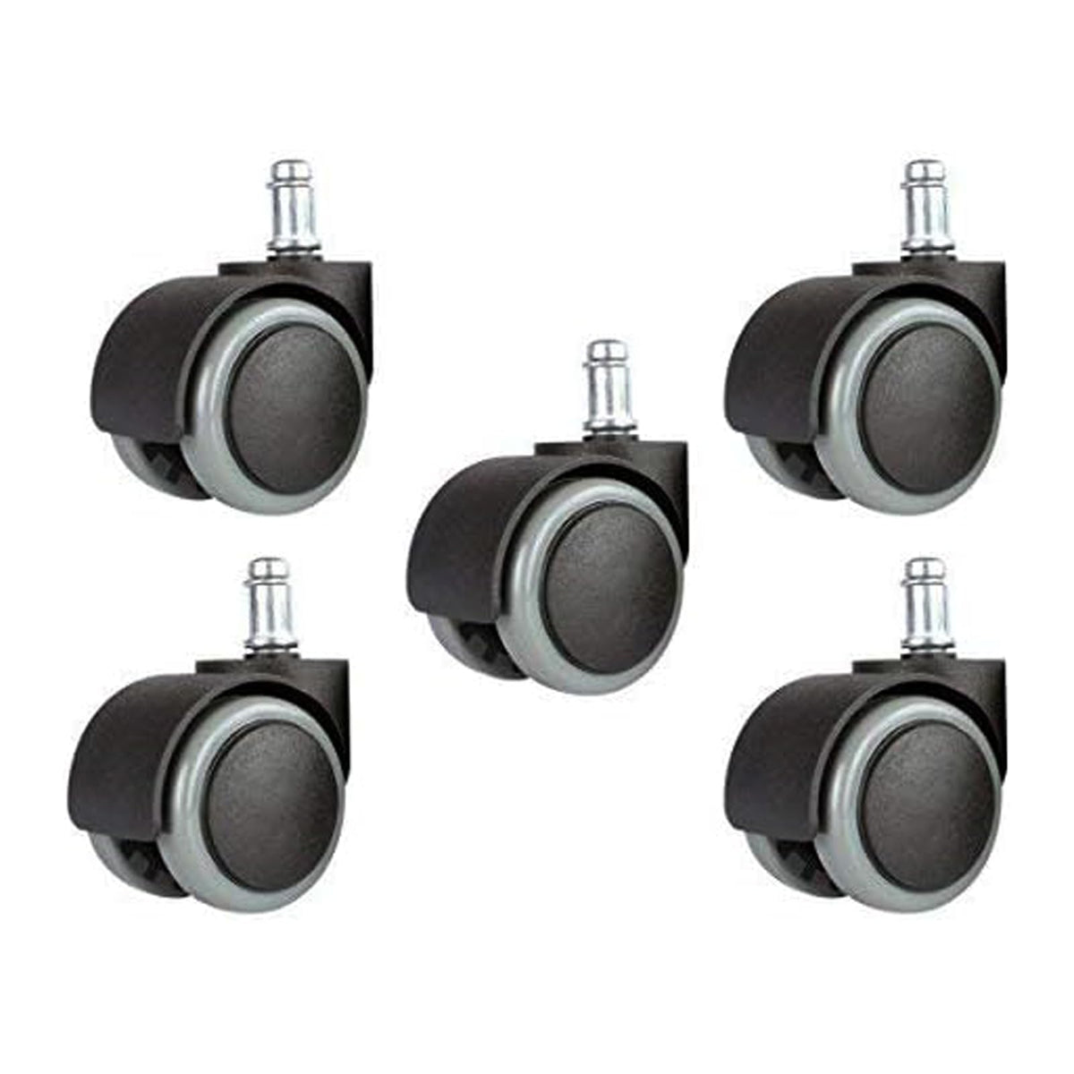 2 Inch Office Chair Wheels Heavy Duty Replacement, Mute Rubber Rotating Desk Office Chair Replacement Wheels, Safe For All Floor