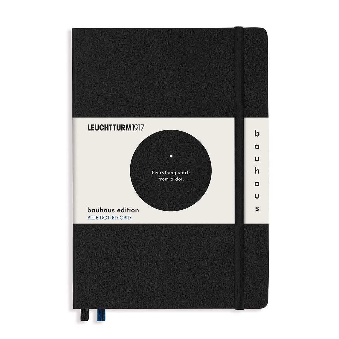 Leuchtturm1917 - Dotted Hardcover Notebook Medium A5 Bauhaus Special Edition 251 Numbered Pages For Writing And Journaling (Blac