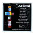 Handmade in USA Mosaic Glass Confirmation Cross for Girls or Boy - Confirmation Gift for Goddaughter/Godson/Grandson/Granddaught