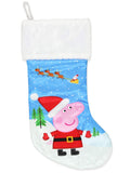 Peppa Pig Printed Stocking With Plush Cuff